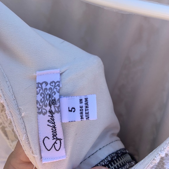 Ivory and black Speechless dress - Junior size 5 - Picture 3 of 3